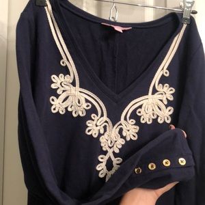 Lily Pulitzer navy cotton dress